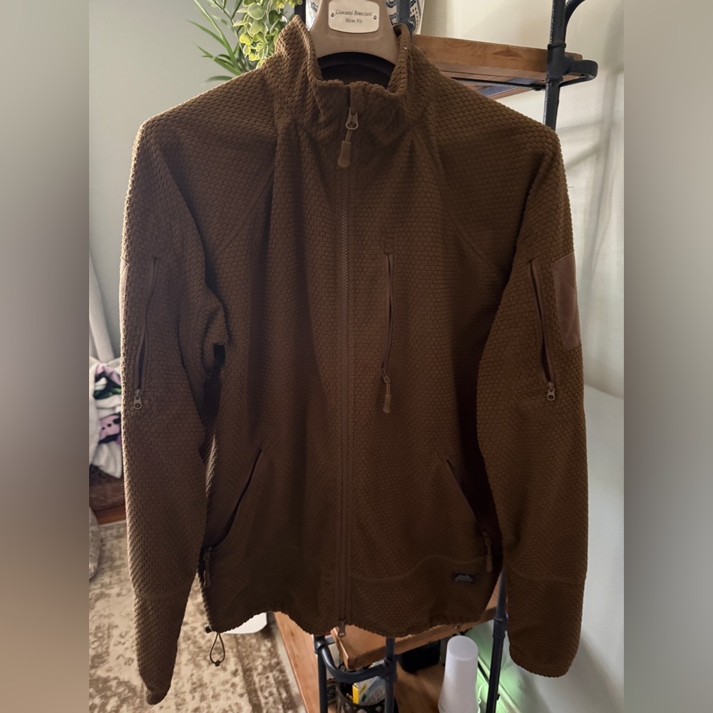Men's Brown Zip-Up Jacket/Mid-Layer